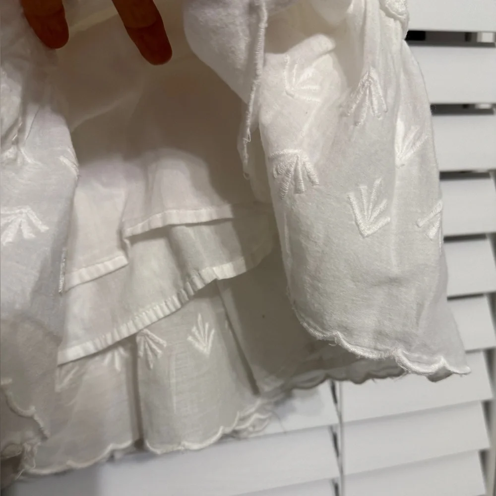 American eagle outfitters 100% cotton ruffle skirt size 0 measurements posted. - Picture 7 of 9